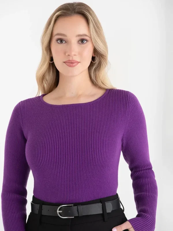 Ricki's Sweaters & Cardigans*Ribbed Boat Neck Sweater
