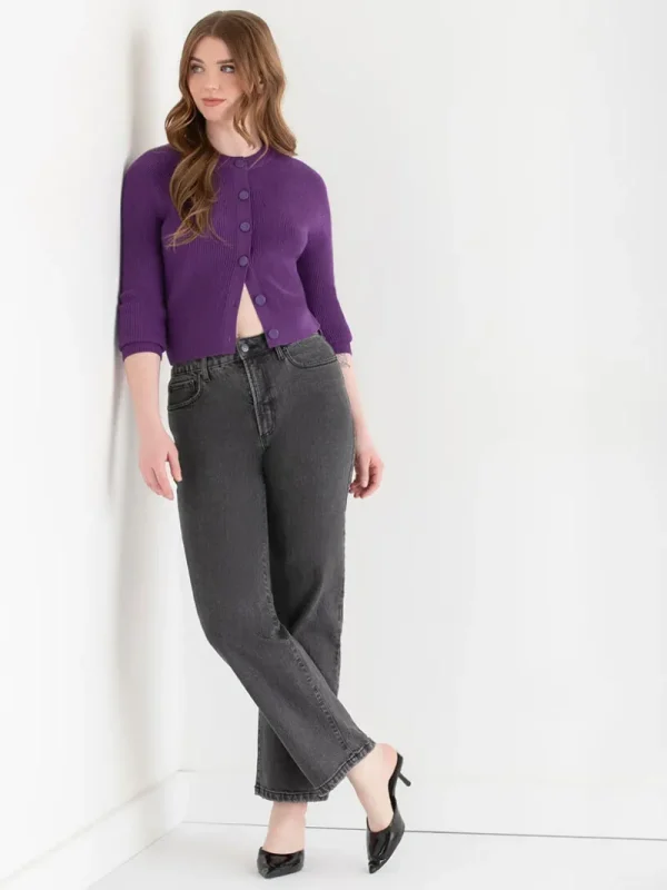 Ricki's Sweaters & Cardigans*Ribbed Button Front Cardigan