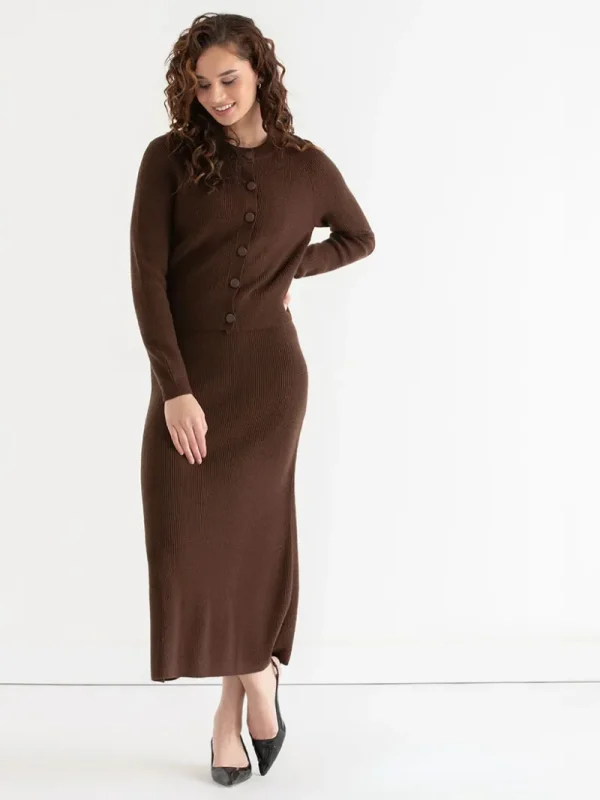 Ricki's Sweaters & Cardigans*Ribbed Button Front Cardigan