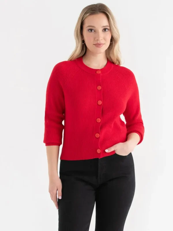 Ricki's Sweaters & Cardigans*Ribbed Button Front Cardigan