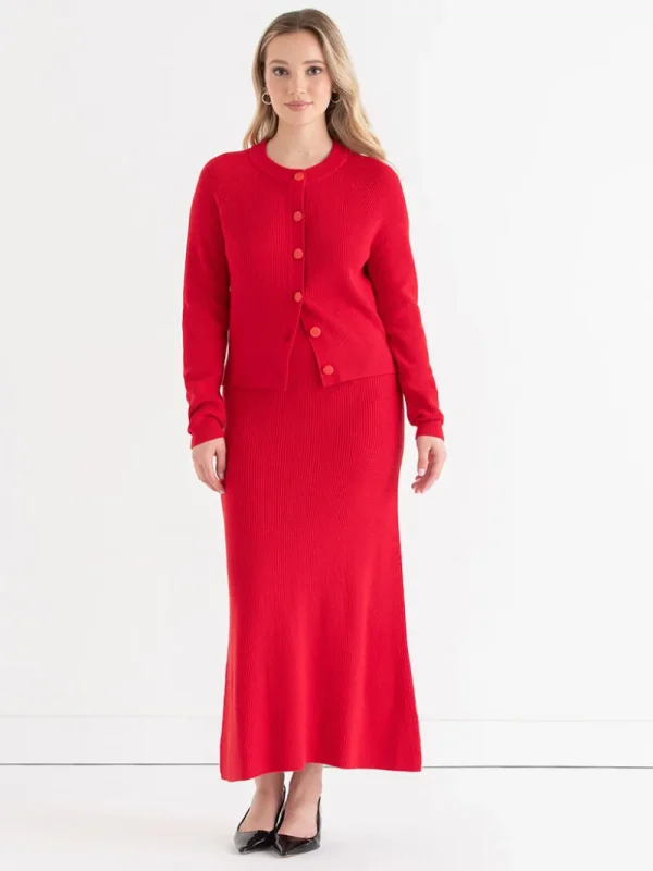 Ricki's Sweaters & Cardigans*Ribbed Button Front Cardigan