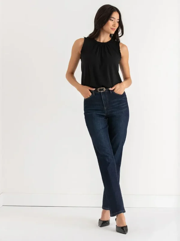 Ricki's Shirts & Blouses*Rory Sleeveless Ruffle Trim Top