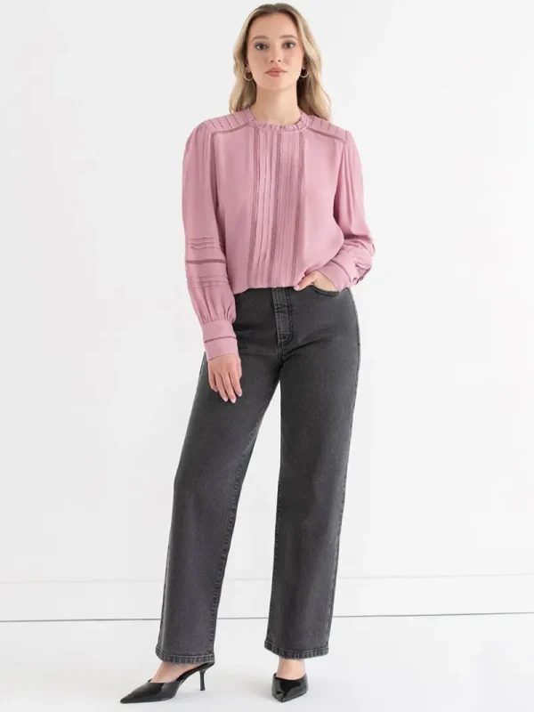 Ricki's Shirts & Blouses*Ruffle Pintuck Blouse