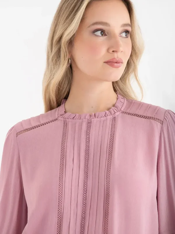 Ricki's Shirts & Blouses*Ruffle Pintuck Blouse