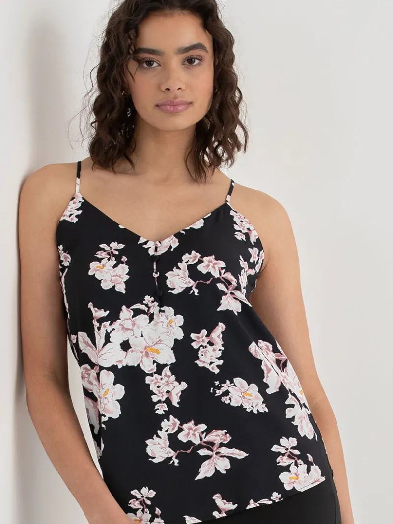 sadie_strappy_vneck_tank__0-2.webp Ricki's Tees & Tanks*Sadie Strappy V-Neck Tank with Button