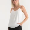 Ricki's Tees & Tanks*Sadie Strappy V-Neck Tank with Button