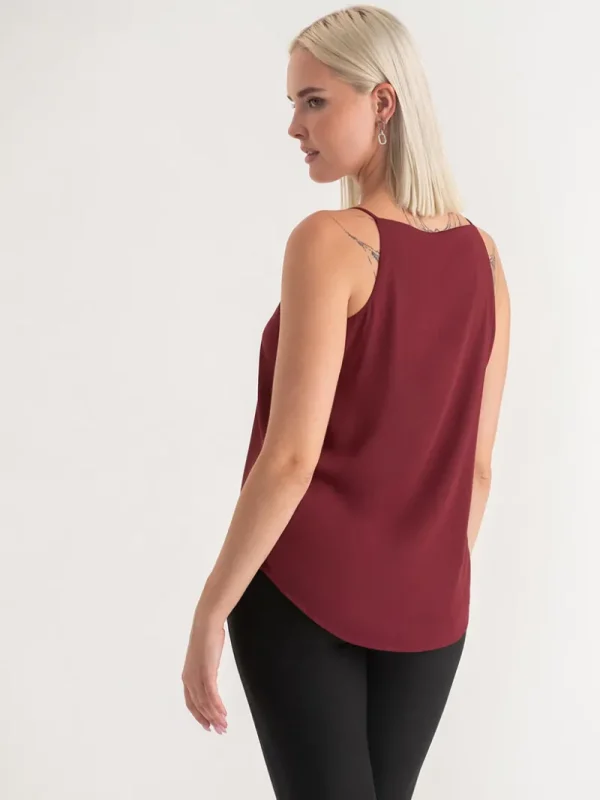 Ricki's Tees & Tanks*Sadie Strappy V-Neck Tank with Button