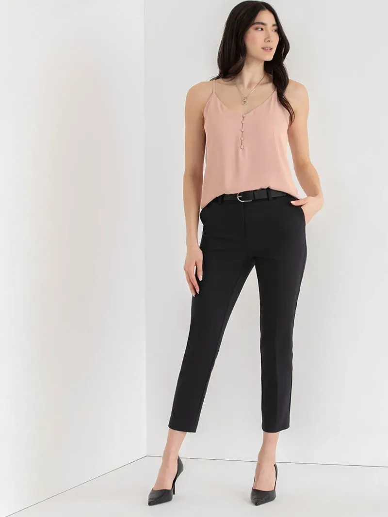 sadie_strappy_vneck_tank__4-5.webp Ricki's Tees & Tanks*Sadie Strappy V-Neck Tank with Button