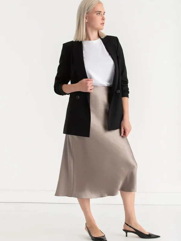 Ricki's Skirts & Shorts*Satin Midi Skirt