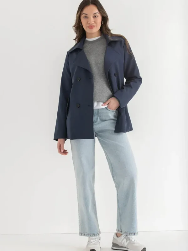 Ricki's Coats & Jackets*Short Double Breasted Trench Coat | Point Zero