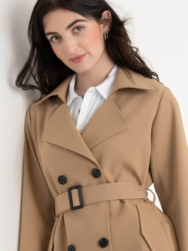 Ricki's Coats & Jackets*Short Double Breasted Trench Coat | Point Zero