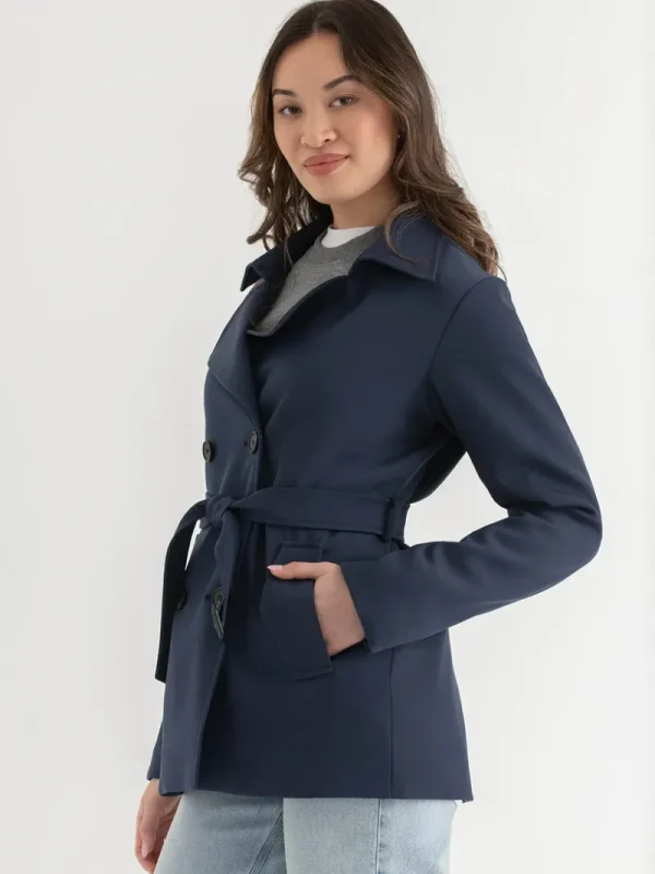 Ricki's Coats & Jackets*Short Double Breasted Trench Coat | Point Zero