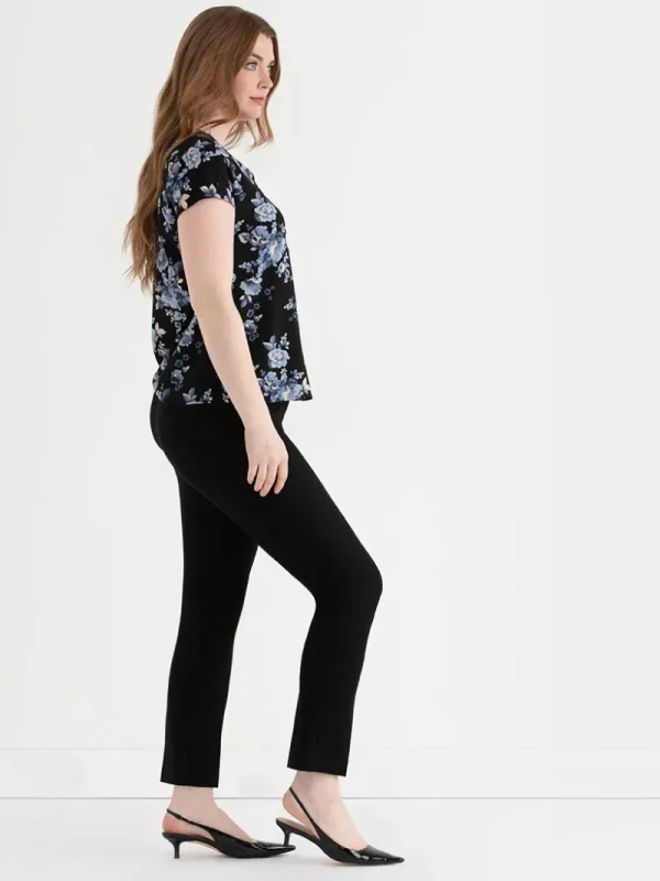 Ricki's Tees & Tanks*Short Sleeve Blouse with Center Pleat