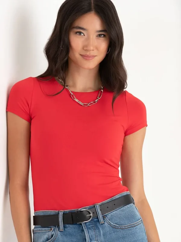 Ricki's Tees & Tanks*Short Sleeve Crewneck Bodysuit