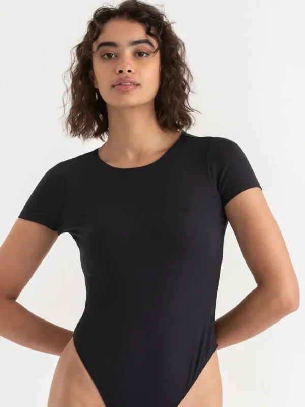 Ricki's Tees & Tanks*Short Sleeve Crewneck Bodysuit