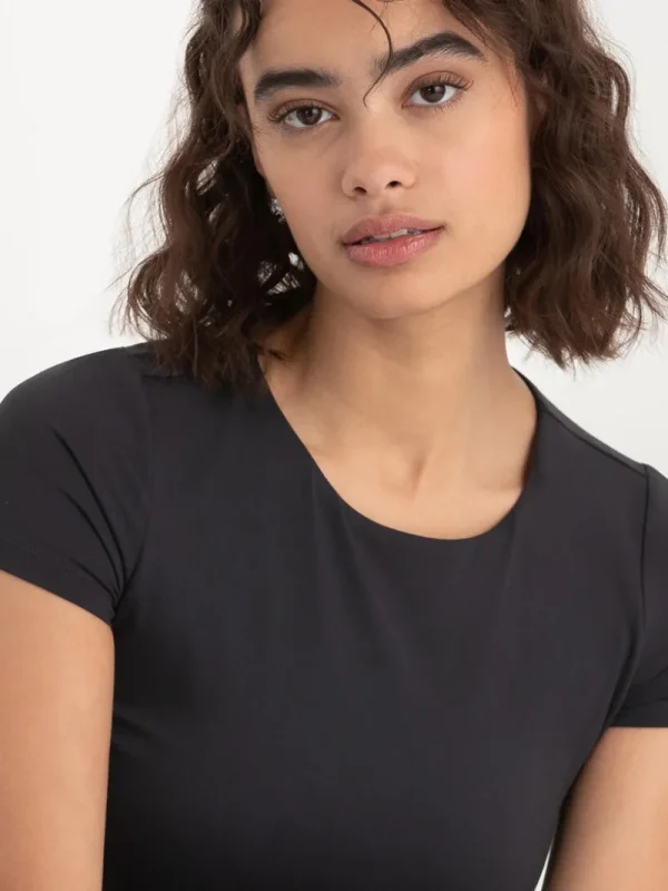 Ricki's Tees & Tanks*Short Sleeve Crewneck Bodysuit