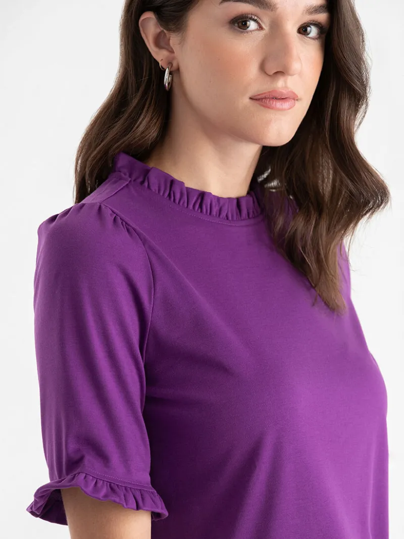 short_sleeve_frill_top_1.webp Ricki's Shirts & Blouses*Short Sleeve Frill Top