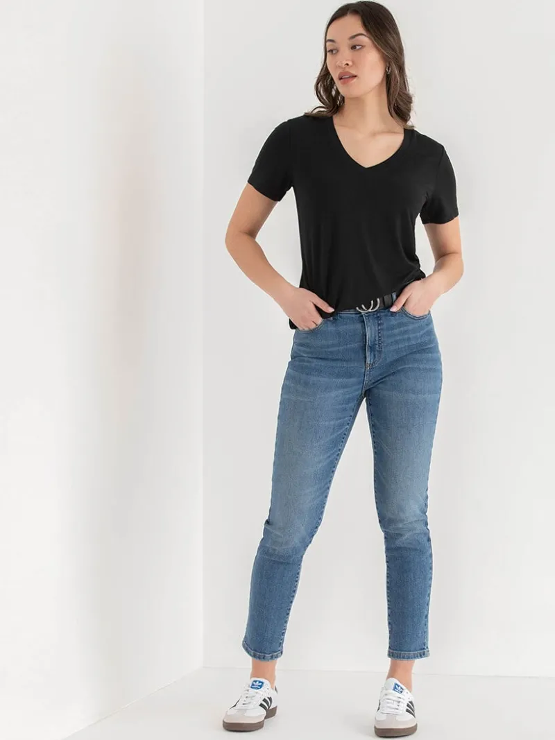 short_sleeve_modal_vneck__2-2.webp Ricki's Tees & Tanks | Shirts & Blouses*Short Sleeve Modal V-neck Shirt