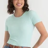 Ricki's Shirts & Blouses*Short Sleeve Ribbed Crew Neck Top