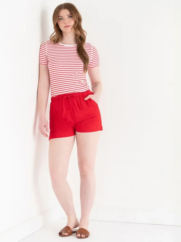 Ricki's Shirts & Blouses*Short Sleeve Ribbed Crew Neck Top