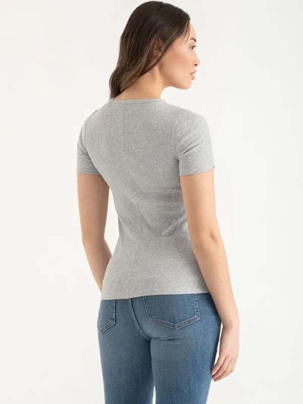 Ricki's Shirts & Blouses*Short Sleeve Ribbed Crew Neck Top