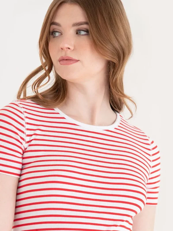 Ricki's Shirts & Blouses*Short Sleeve Ribbed Crew Neck Top