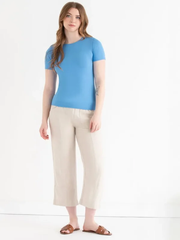 Ricki's Shirts & Blouses*Short Sleeve Ribbed Crew Neck Top