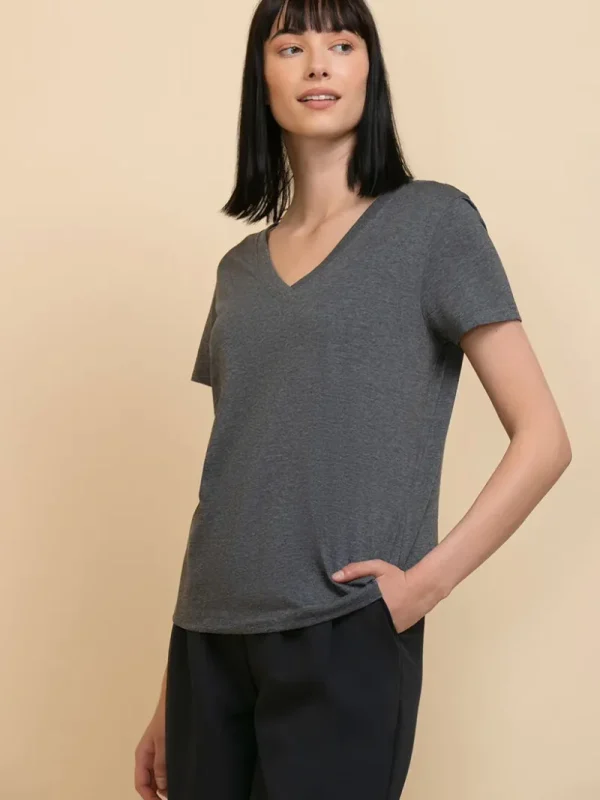 Ricki's Tees & Tanks*Short Sleeve V-Neck Relaxed Tee