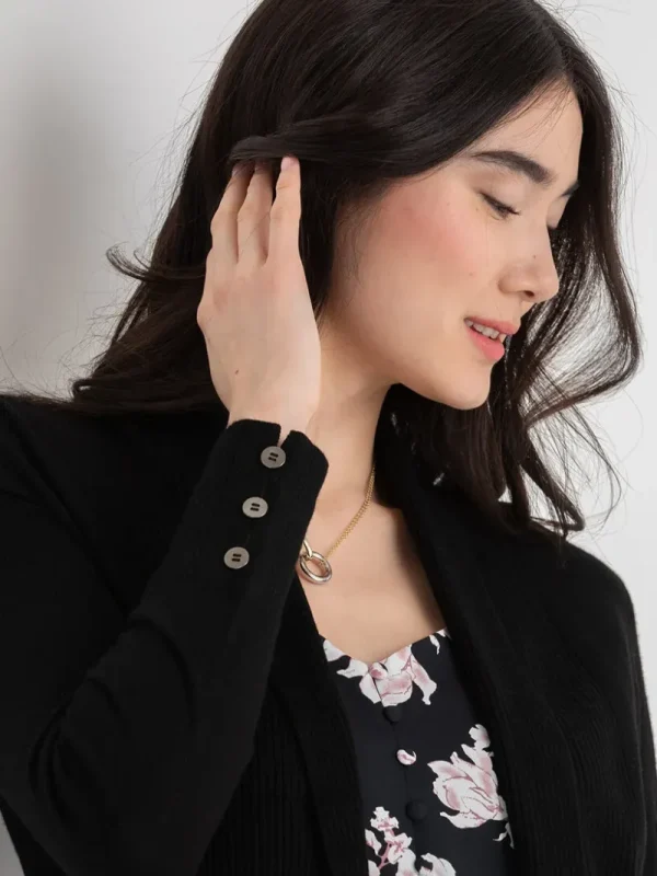 Ricki's Sweaters & Cardigans*Side Tab Button Cardigan