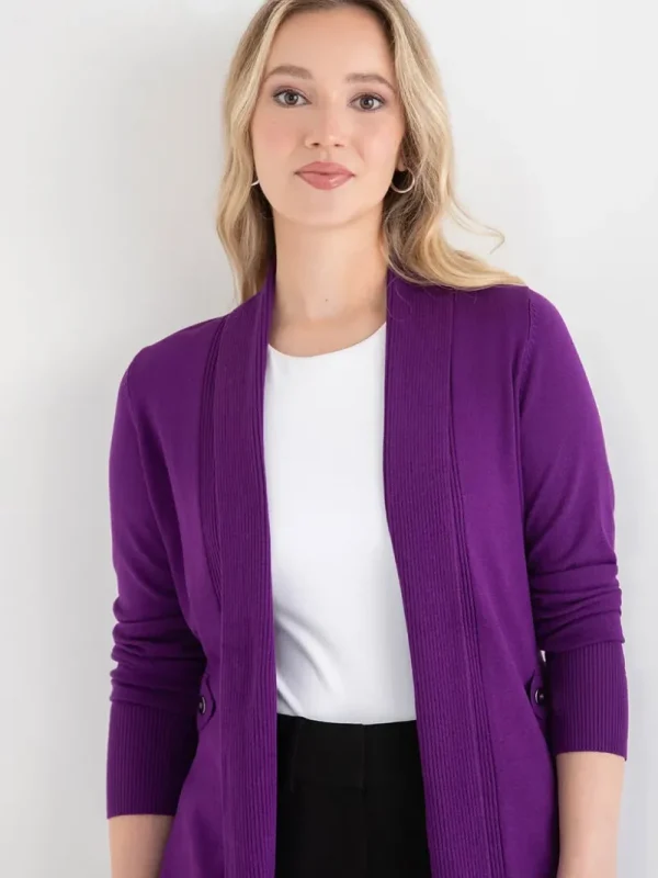 Ricki's Sweaters & Cardigans*Side Tab Button Cardigan