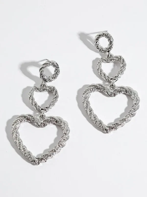 Ricki's Earrings*Hollow Heart Earrings