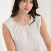 Ricki's Shirts & Blouses*Sleeveless Blouse with Shoulder Trim
