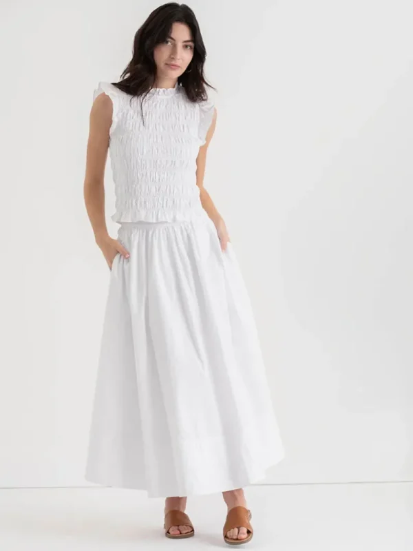 Ricki's Shirts & Blouses*Sleeveless Poplin Smocked Top