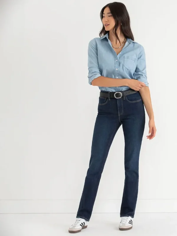 Ricki's Jeans*Stevie High Rise Straight Leg Jeans