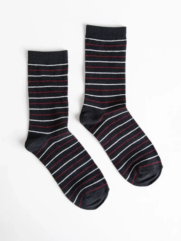 Ricki's Socks*Striped Crew Socks