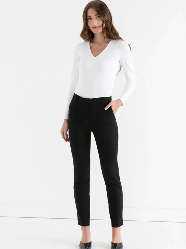 Ricki's Pants*Syd Slim Ankle Pant in Microtwill