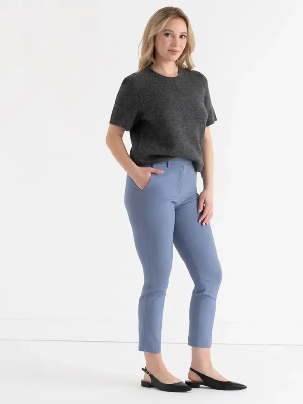 Ricki's Pants*Syd Slim Ankle Pant in Microtwill