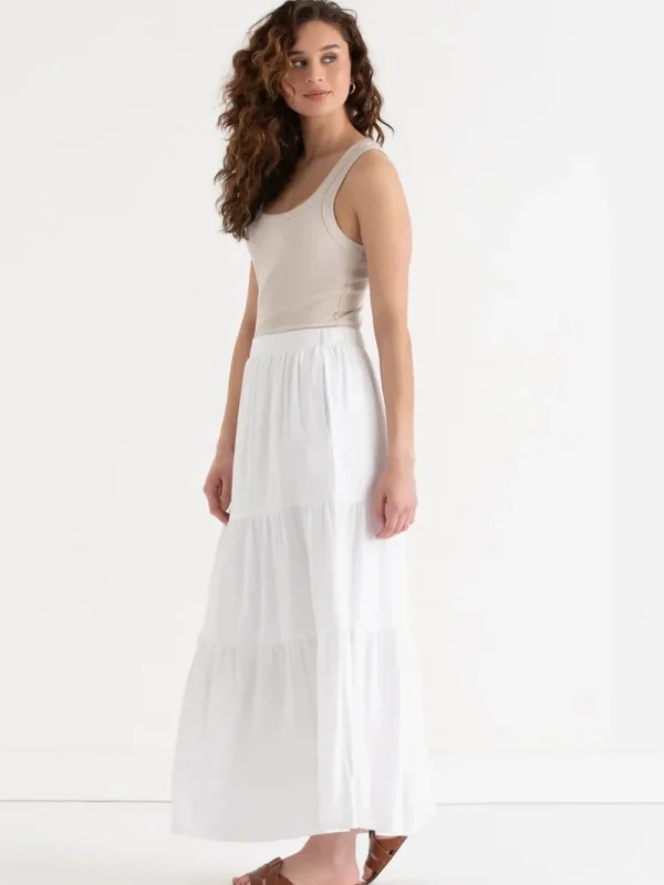 Ricki's Skirts & Shorts*Tiered Linen Maxi Skirt