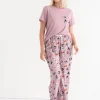 Ricki's Sleepwear*T-Shirt and Print Pants Pajama Set