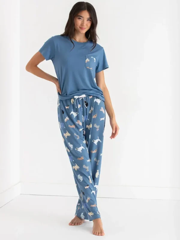 Ricki's Sleepwear*T-Shirt and Print Pants Pajama Set