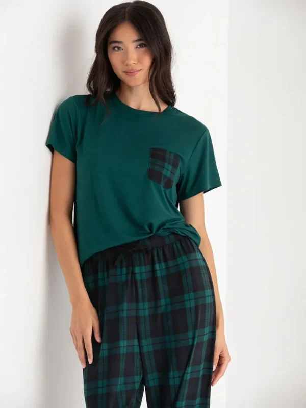 Ricki's Sleepwear*T-Shirt and Print Pants Pajama Set