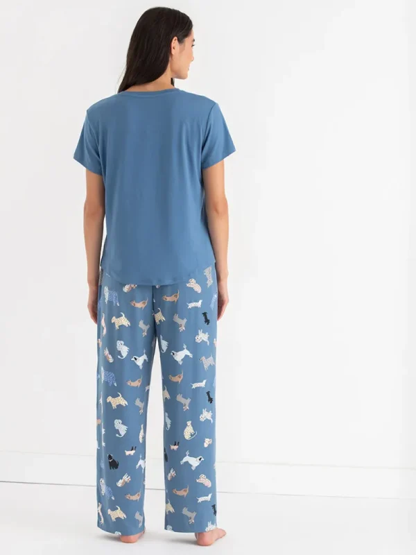 Ricki's Sleepwear*T-Shirt and Print Pants Pajama Set