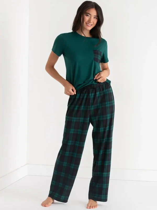 Ricki's Sleepwear*T-Shirt and Print Pants Pajama Set