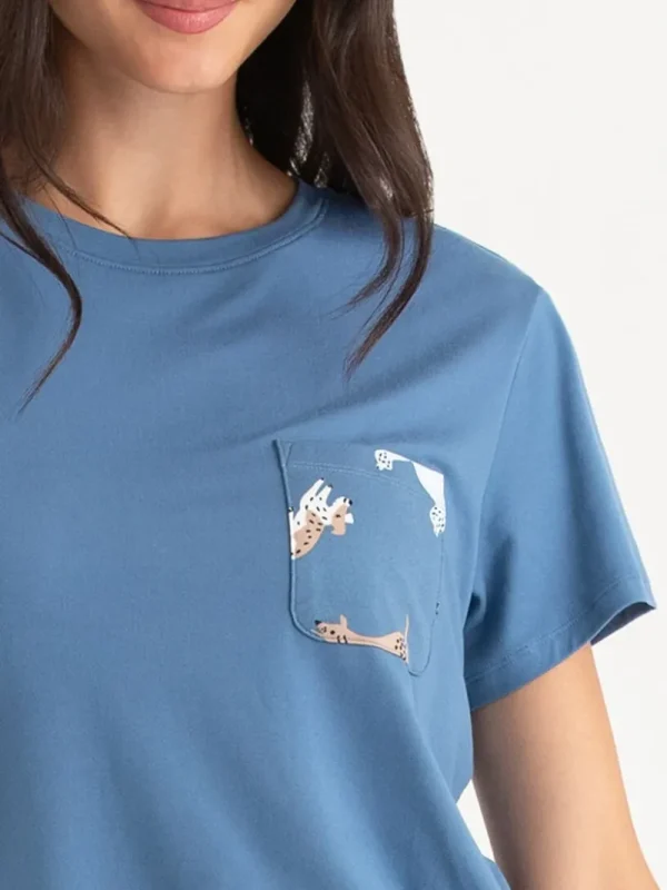 Ricki's Sleepwear*T-Shirt and Print Pants Pajama Set