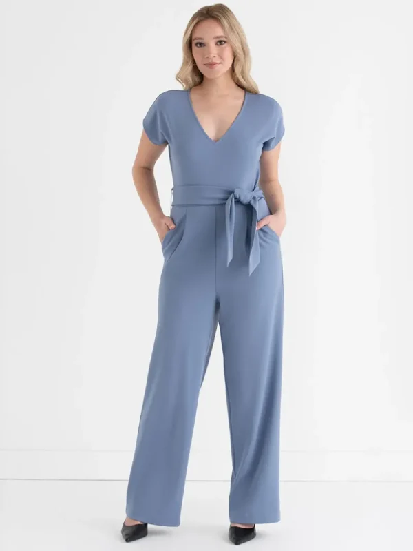 Ricki's Jumpsuits & Rompers*Venus Wide Leg Jumpsuit in Iconic Crepe
