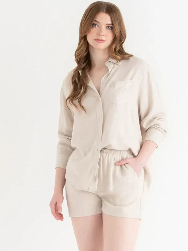 Ricki's Skirts & Shorts*Viscose Linen Drawstring Shorts