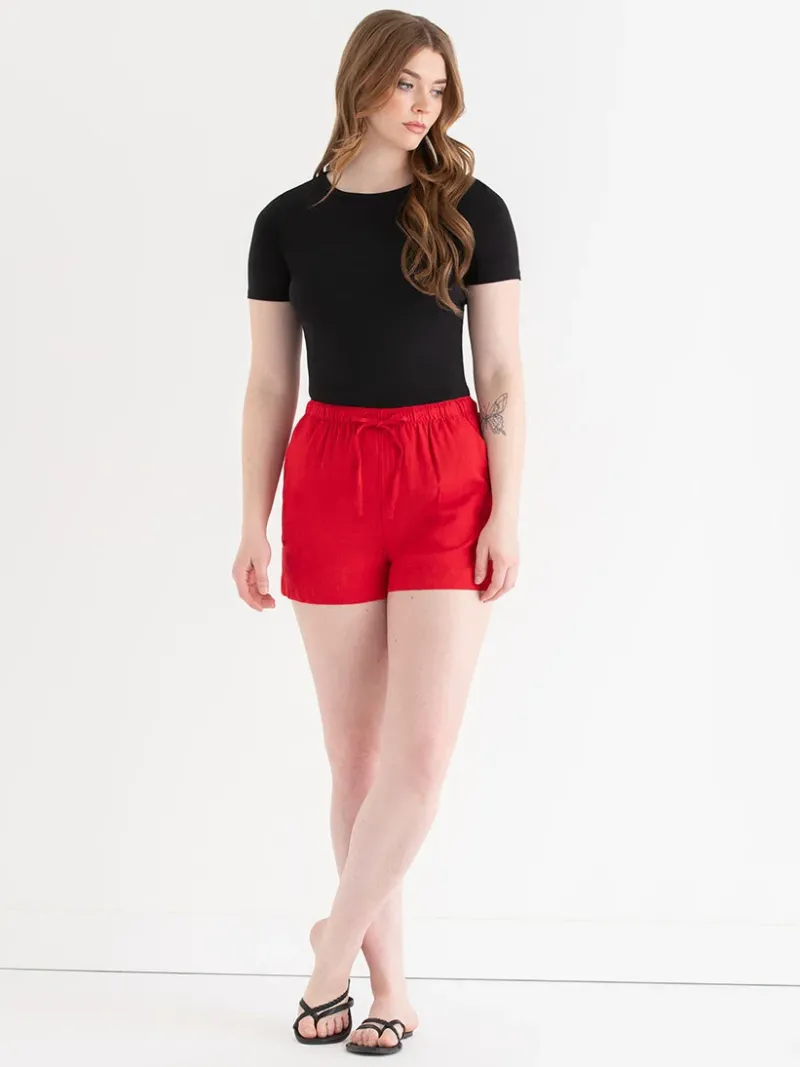 viscose_linen_drawstring__3-1.webp Ricki's Skirts & Shorts*Viscose Linen Drawstring Shorts