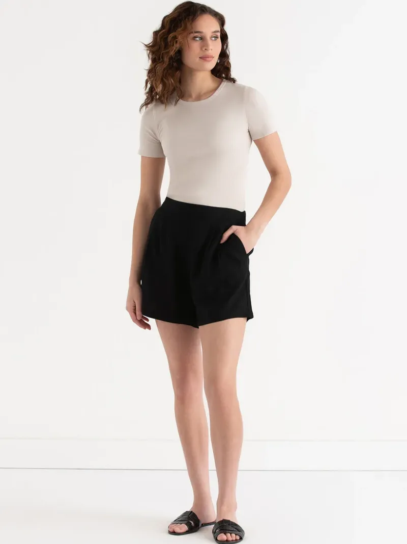 viscose_linen_pullon_shor_5.webp Ricki's Skirts & Shorts*Viscose Linen Pull-On Shorts