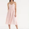Ricki's Maxi & Midi Dresses*V-Neck Pleated Skirt Midi Dress