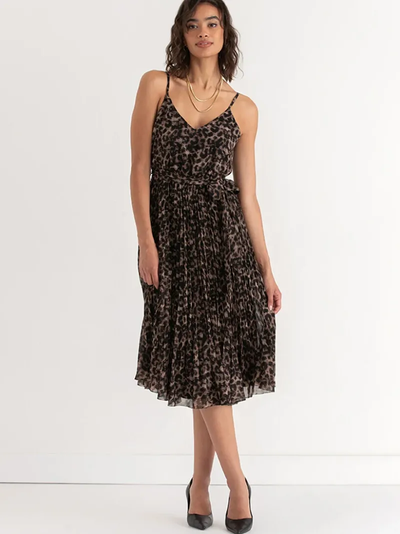 vneck_pleated_skirt_midi__0.webp Ricki's Maxi & Midi Dresses*V-Neck Pleated Skirt Midi Dress